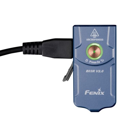 Latarka LED Fenix E03R V2.0 niebieska Fenix