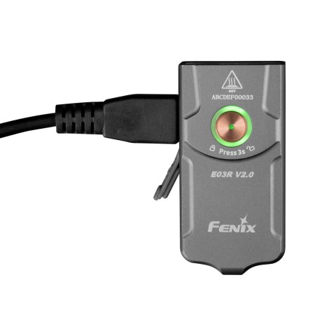 Latarka LED Fenix E03R V2.0 szara Fenix