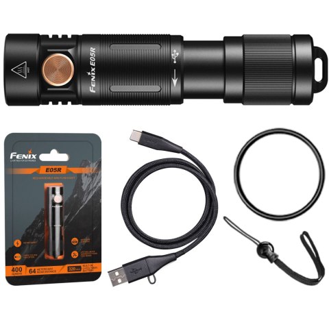 Latarka LED Fenix E05R czarna Fenix