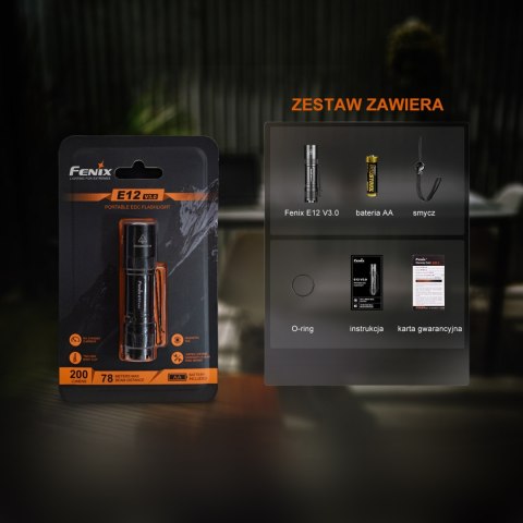 Latarka LED Fenix E12 V3.0 Fenix