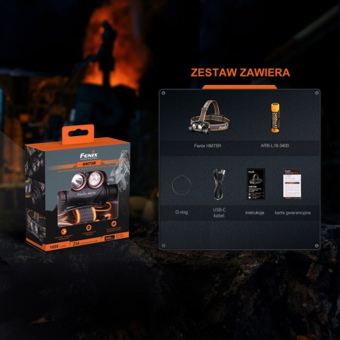 Latarka czołowa Fenix HM75R SE bez dodatkowego zasobnika Fenix