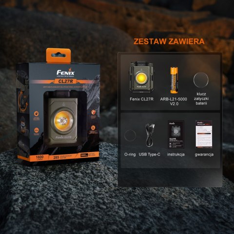 Latarka kempingowa Fenix CL27R zielona Fenix
