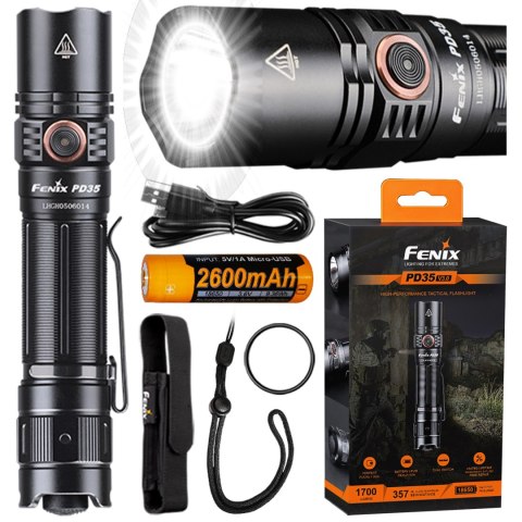 Latarka taktyczna LED Fenix PD35 V3.0 czarna Fenix