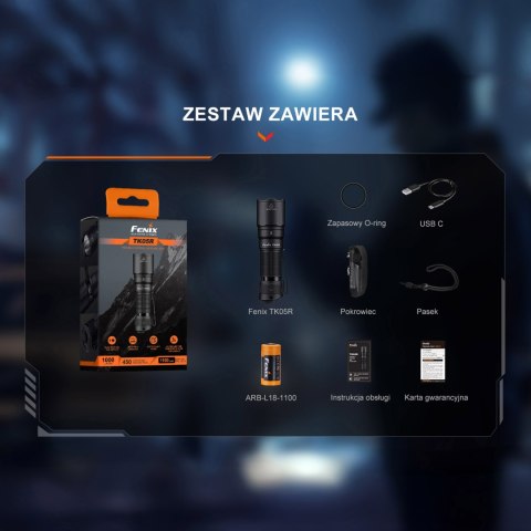 Latarka taktyczna LED TK05R Fenix