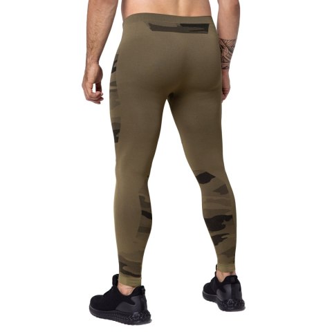 Legginsy męskie Spaio Military piaskowe zielone Spaio