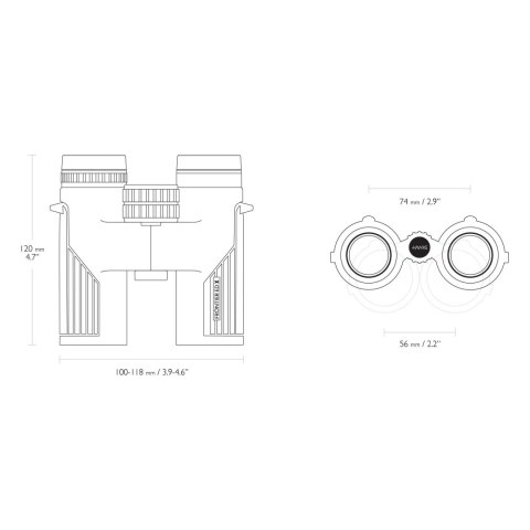 Lornetka Hawke Frontier HD X 10x32 szara Hawke Optics