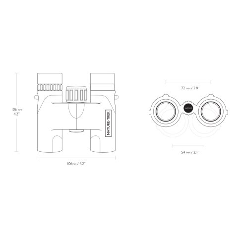 Lornetka Hawke Nature Trek Compact 10x25 zielona Hawke Optics