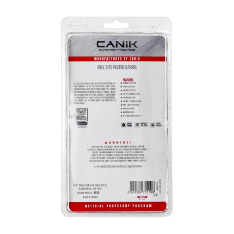Lufa ryflowana do pistoletu Canik METE SFT PRO, METE SFT,TP9 SFT METE,TP9 SA Mod.2, TP9 SF kal. 9x19 mm Canik