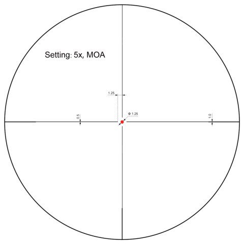 Luneta biegowa Vector Optics Forester 1-5x24 Gen II SFP 30 mm SCOC-03II Vector Optics