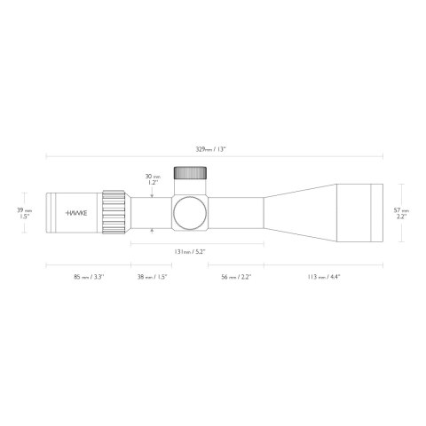 Luneta celownicza Hawke Airmax 30 Compact 6-24x50 IR SF AMX Hawke Optics