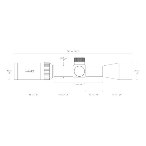 Luneta celownicza Hawke Vantage 1" 2-7x32 30/30 Hawke Optics