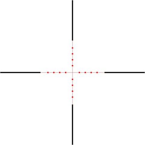 Luneta celownicza Hawke Vantage 1" 2-7x32 AO IR Mil Dot Hawke Optics