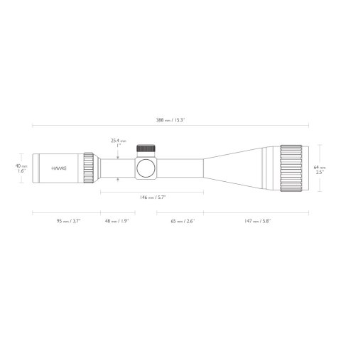 Luneta celownicza Hawke Vantage 1" 4-16x50 AO IR Mil Dot Hawke Optics