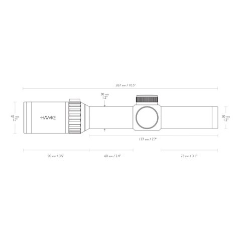 Luneta celownicza Hawke Vantage 30 WA FD 1-8x24 Hawke Optics