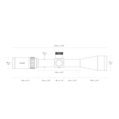 Luneta celownicza Hawke Vantage 30 WA FFP 6-24x50 IR SF Half Mil Dot Hawke Optics