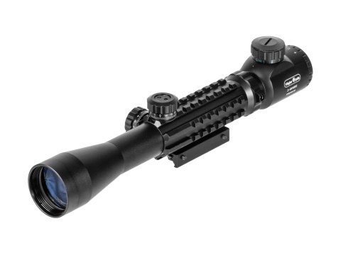 Luneta celownicza Vogler Premium 3-9x40 EG z podświetleniem, szynami i montażem Vogler Optik