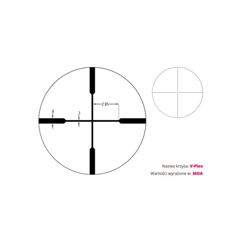 Luneta celownicza Vortex Crossfire II 4-12x44 1'' BDC/V-Plex Vortex Optics