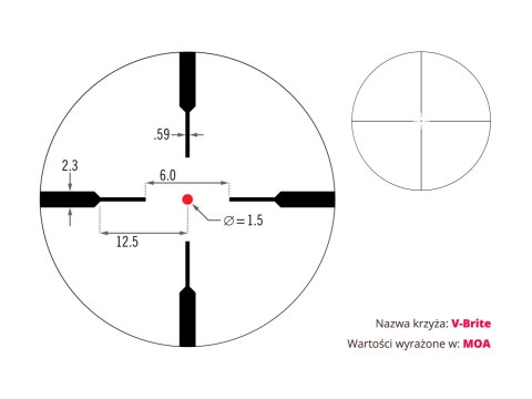 Luneta celownicza Vortex Crossfire II Hog Hunter 3-12x56 30 mm AO V-Brite Vortex Optics
