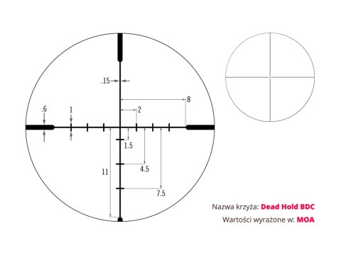 Luneta celownicza Vortex Diamondback 4-12x40 1'' BDC MOA Vortex Optics