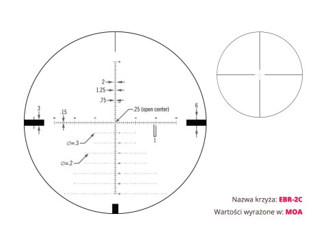 Luneta celownicza Vortex Diamondback Tactical 4-16x44 FFP 30 mm AO EBR-2C Vortex Optics