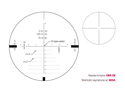 Luneta celownicza Vortex Diamondback Tactical 6-24x50 FFP 30 mm AO EBR-2C Vortex Optics