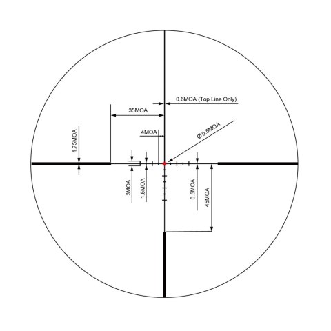 Luneta Redwin Scarlet 1-8x24 FT czarna Redwin
