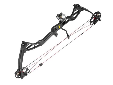 Łuk bloczkowy dla dorosłych i młodzieży Ek Rex Quad 15-55 lb 28" czarny Poe Lang