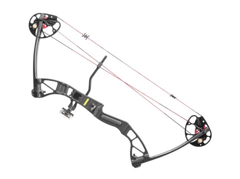 Łuk bloczkowy dla dorosłych i młodzieży Ek Rex Quad 15-55 lb 28" czarny Poe Lang