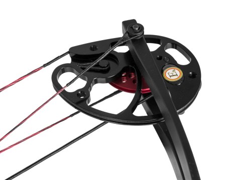 Łuk bloczkowy dla dorosłych i młodzieży Ek Rex Quad 15-55 lb 28" czarny Poe Lang