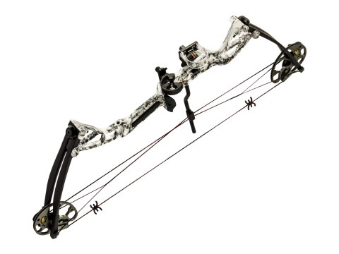 Łuk bloczkowy dla dorosłych i młodzieży Poe Lang Rex 15-55 lb 28" skull camo Poe Lang