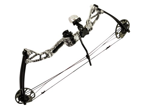 Łuk bloczkowy dla dorosłych i młodzieży Poe Lang Rex 15-55 lb 28" skull camo Poe Lang