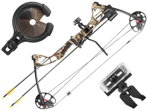 Łuk bloczkowy dla dorosłych i młodzieży Poe Lang Rex Quad 20-65 lb 28" kamuflaż Poe Lang