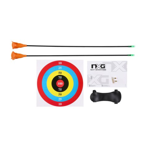 Łuk bloczkowy dla dzieci NXG CB Cadet4 Set 15 lbs zielony na przyssawki NXG
