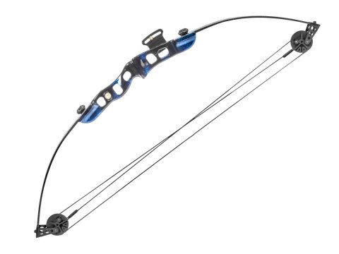 Łuk bloczkowy dla dzieci i młodzieży Ek Firestar 25 lb 30,75" czarno - niebieski Poe Lang