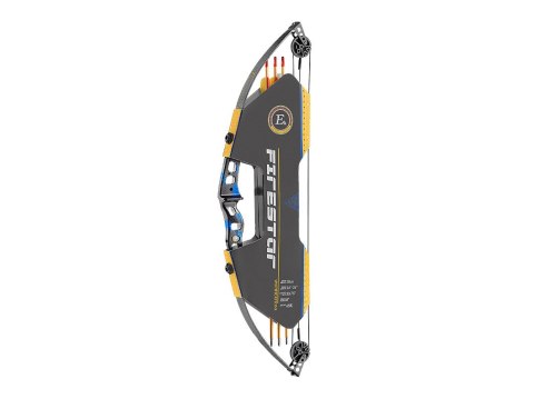 Łuk bloczkowy dla dzieci i młodzieży Ek Firestar 25 lb 30,75" czarno - niebieski Poe Lang