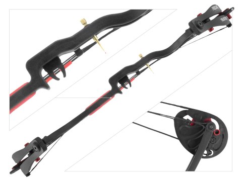 Łuk bloczkowy dla dzieci i młodzieży Poe Lang Buster 15-22 lb 25" czarny Poe Lang