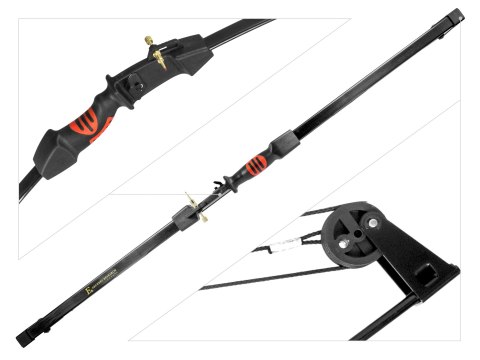 Łuk bloczkowy dla dzieci i młodzieży Poe Lang Chameleon 10-15 lb 32" czarny Poe Lang