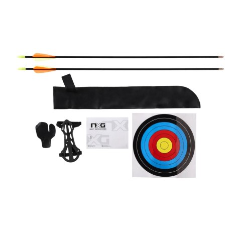 Łuk klasyczny NXG RB First Shot Competition Set 15 lbs młodzieżowy, czerwony NXG