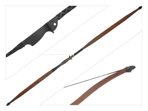 Łuk rekreacyjny dla dorosłych i młodzieży Poe Lang Robin Hood 30-35 lb 59,25" w kolorze drewna Poe Lang