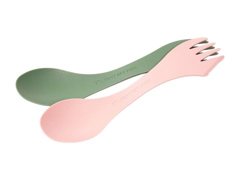 Łyżkowidelec Light My Fire Spork O Bio zielono-róż Light My Fire