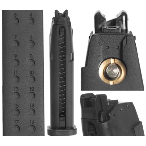 Magazynek do ASG Glock 17 gen. 4. 6 mm green gas Glock