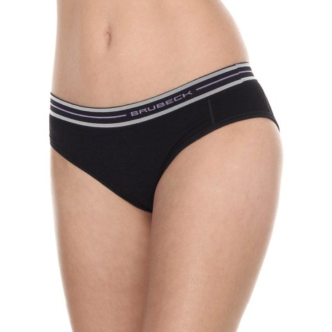 Majtki damskie Brubeck Hipster Active Wool, czarne Brubeck