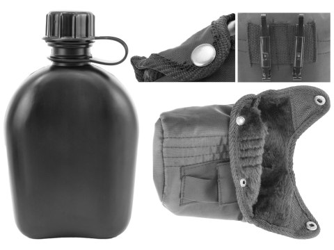 Manierka w pokrowcu MFH - czarna MFH - Max Fuchs