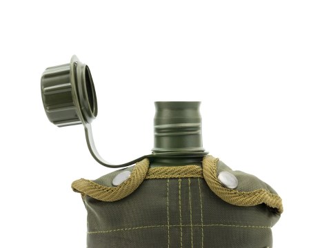 Manierka w pokrowcu MFH - oliwkowa MFH - Max Fuchs