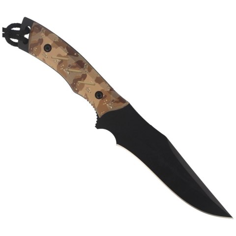 Nóż Muela Typhoon-DES.N Desert Camo Soft Touch, Black X50CrMoV15 Muela
