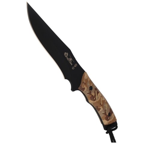 Nóż Muela Typhoon-DES.N Desert Camo Soft Touch, Black X50CrMoV15 Muela