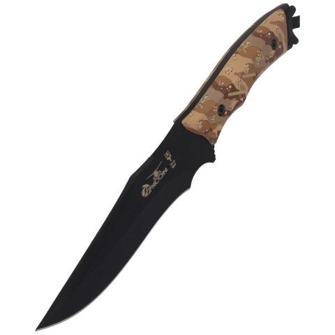 Nóż Muela Typhoon-DES.N Desert Camo Soft Touch, Black X50CrMoV15 Muela