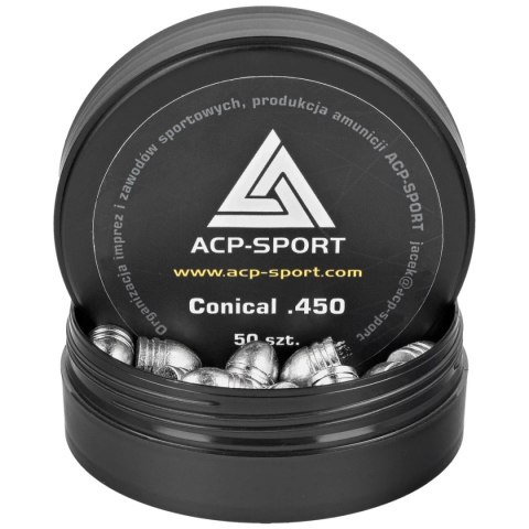 Pociski ołowiane ACP-Sport Conical kal .45, 50szt (JW450-C) ACP-Sport