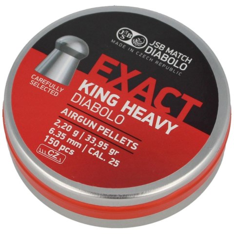 Śrut JSB Exact King Heavy 6.35 mm, 150 szt. (546398-150) JSB