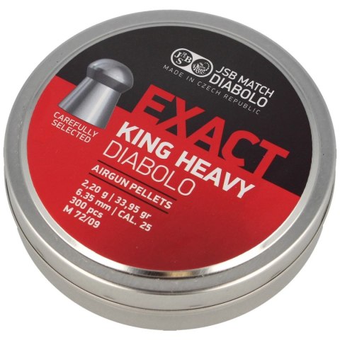 Śrut JSB Exact King Heavy 6.35 mm, 300 szt. (546398-300) JSB